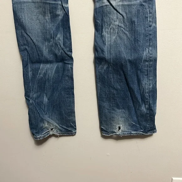 Big Star Liv bootcut distressed denim jeans low rise 27XXL extra long - Picture 7 of 8